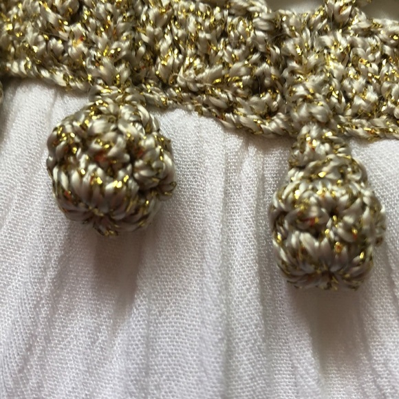 Lilly Pulitzer size large white dress with gold. - Picture 10 of 14